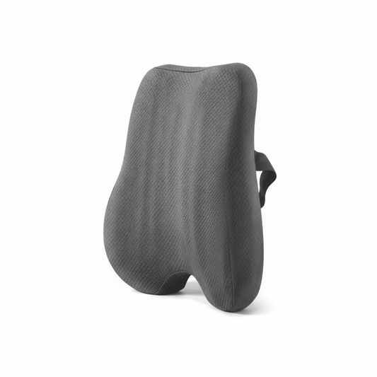 Coussin lombaire gris vue de face