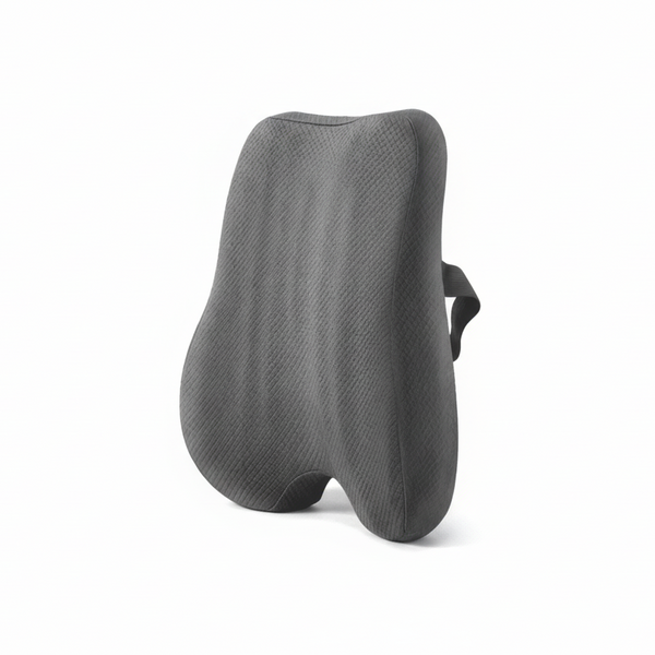 Coussin Lombaire de Bureau — Mémoire de Forme et Sangle Ajustable | Votre Dos ne Tire Plus en Fin de Journée