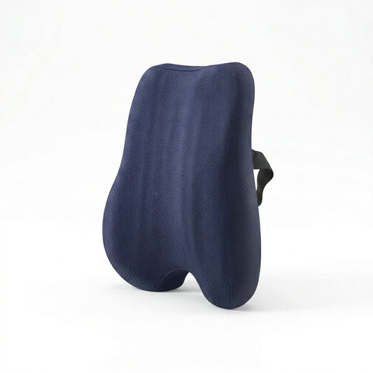 Coussin lombaire bleu vue de face