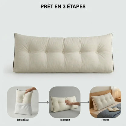 Coussin Tête de Lit Luxe — Capitonné et Finition Élégante | Profitez Enfin de Vos Soirées