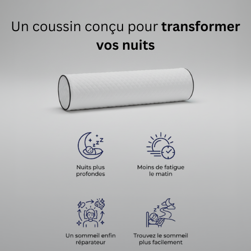 Coussin Cylindrique Ergonomique — Soutien Multi-Positions | Confort Jour et Nuit