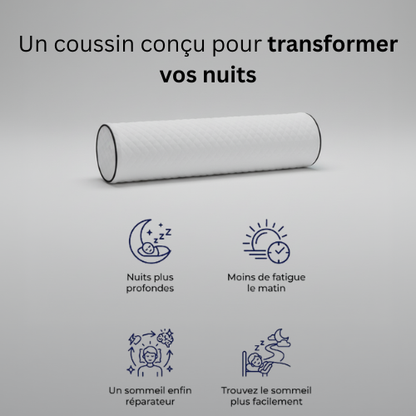 Coussin Cylindrique Ergonomique — Soutien Multi-Positions | Confort Jour et Nuit