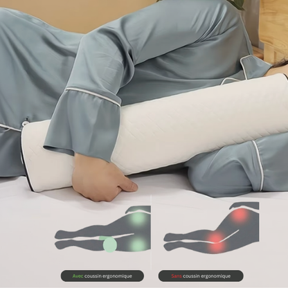 Coussin Cylindrique Ergonomique — Soutien Multi-Positions | Confort Jour et Nuit