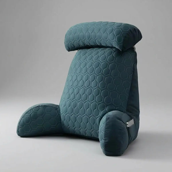 Coussin de Lecture Confort Pro — Velours Doux et Accoudoirs | Douceur et Confort Réunis