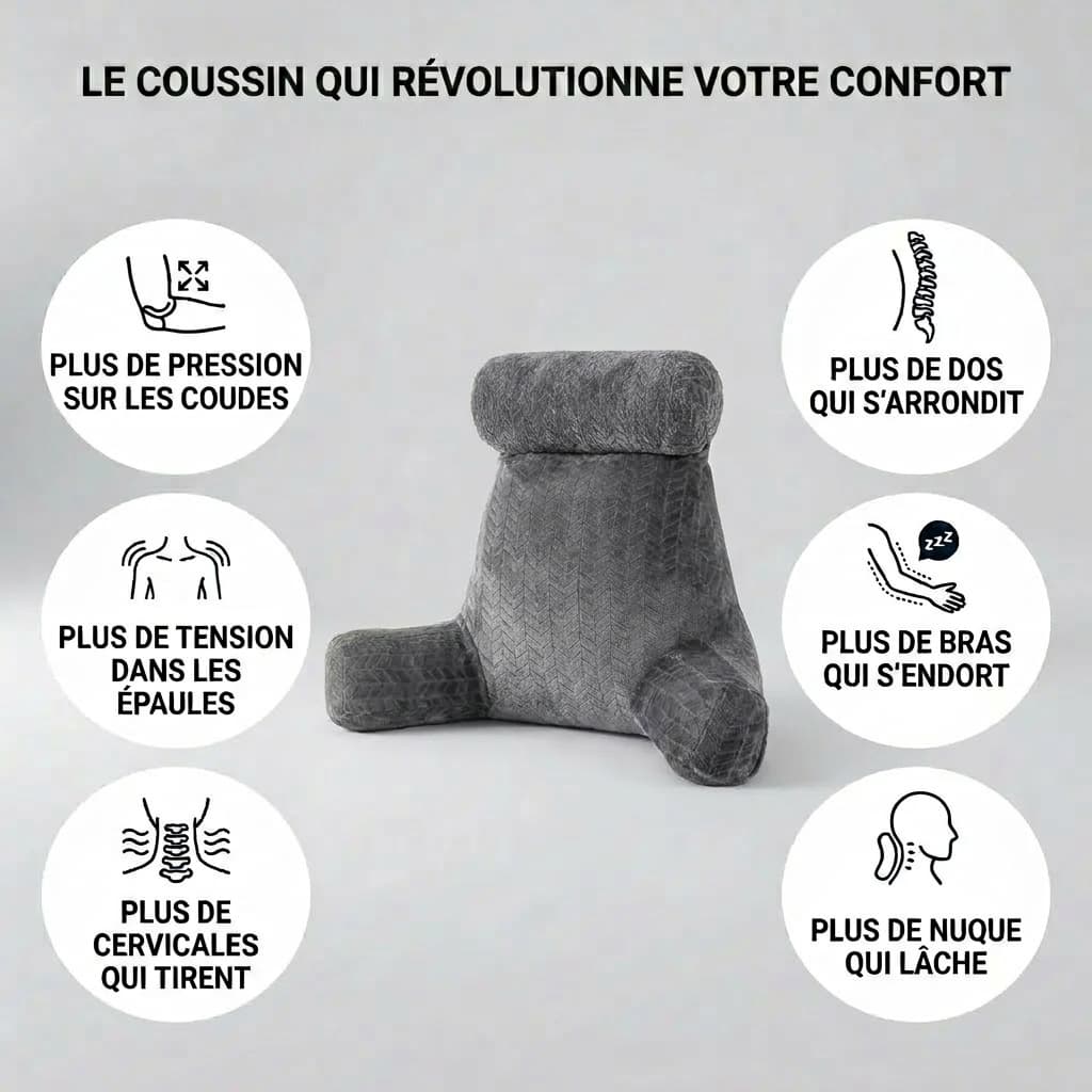 6 bénéfices du coussin de lecture cosy.