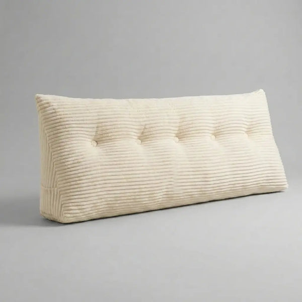 Coussin Tête de Lit — Velours Doux et Poche Intégrée | Installez-vous, Profitez Enfin de Votre Soirée