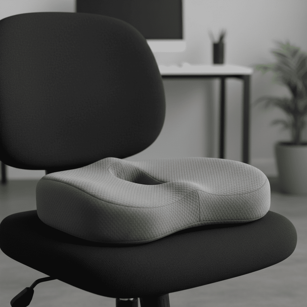 Coussin pour chaise de bureau sur siège décoré intérieur moderne