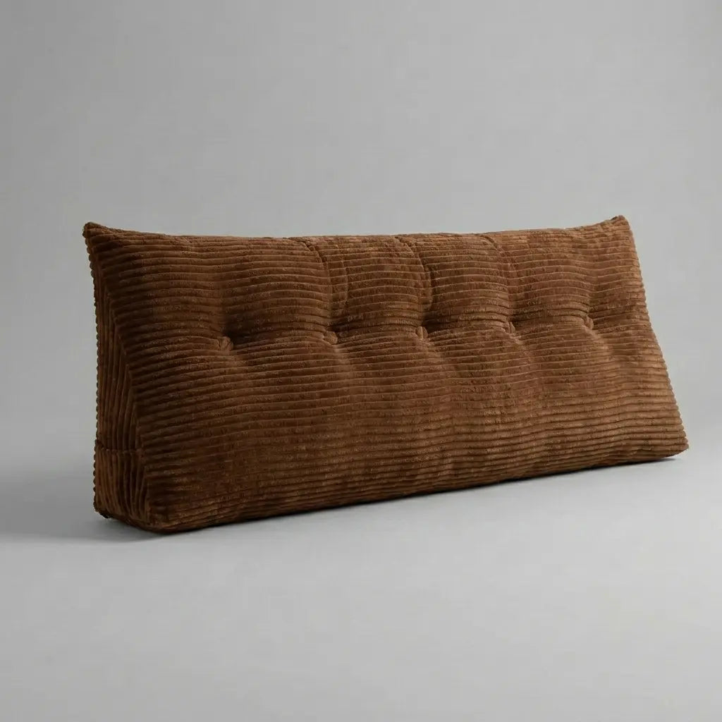 Coussin Tête de Lit — Velours Doux et Poche Intégrée | Installez-vous, Profitez Enfin de Votre Soirée