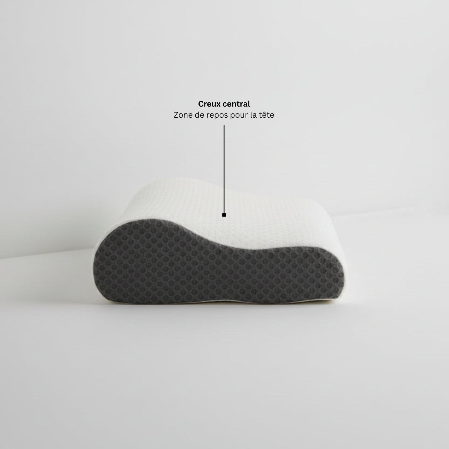 Forme ergonomique d’un oreiller cervical avec soutien de la nuque