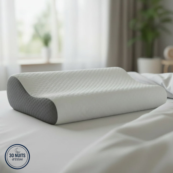 Oreiller Cervical Ergonomique – Dos & Côté | Nerua®