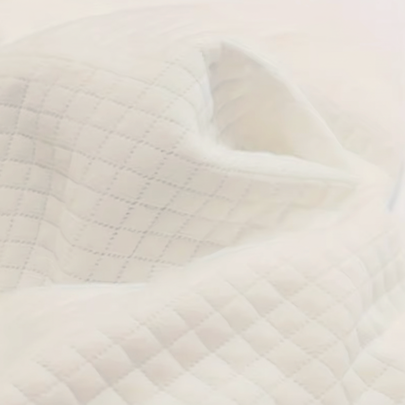 Matière respirante de la housse 100% polyester de l'oreiller cylindrique ergonomique.