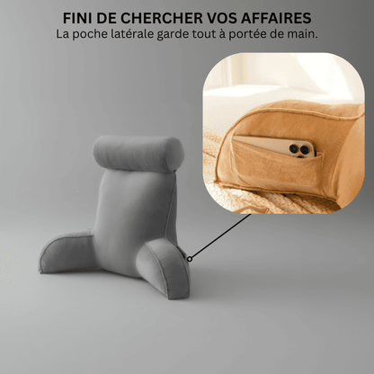 Poche latérale du coussin de lecture Confort Nerua