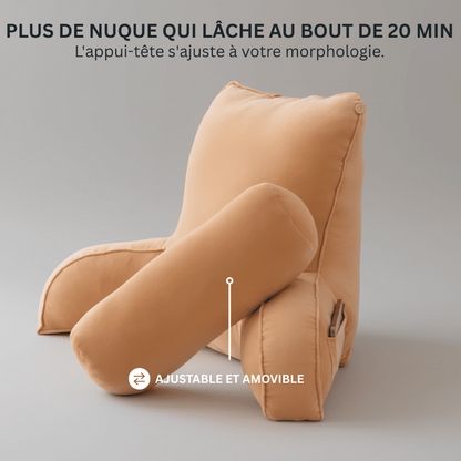 Rouleau cervical amovible du coussin de lecture Nerua